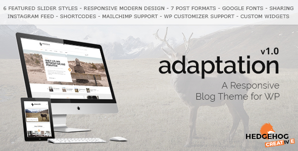 Adaptation - a Responsive Blog Theme for WordPress Logo